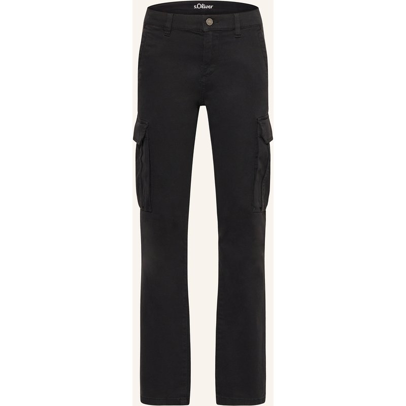 S.Oliver Red Cargohose Regular Fit schwarz