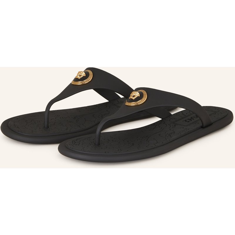 Versace Zehentrenner schwarz