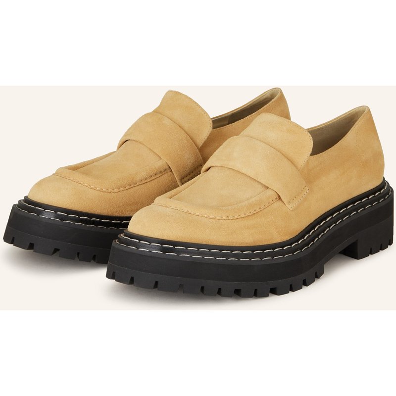 Proenza Schouler Plateau-Loafer beige