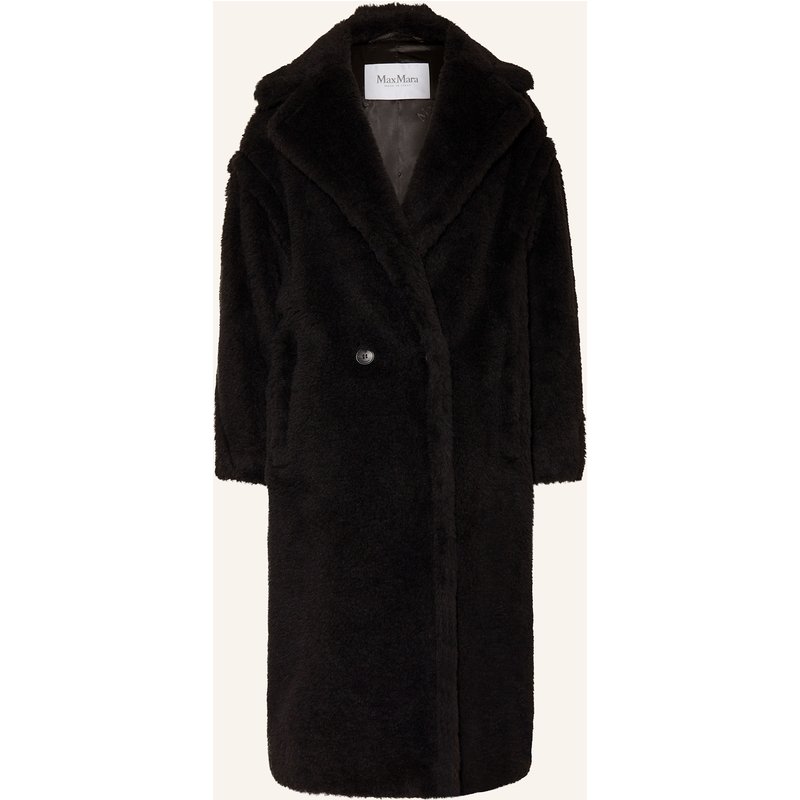 Max Mara Kunstfell-Mantel Tedgirl Mit Alpaka schwarz