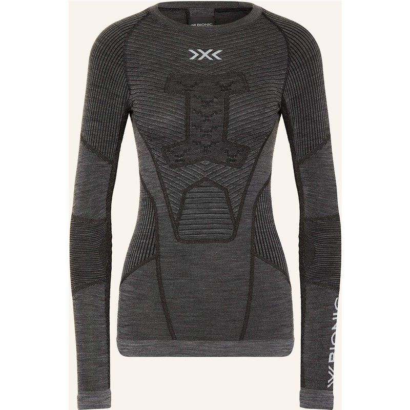 X-Bionic Funktionswäsche-Shirt Symbio Merino Aus Merinowolle grau