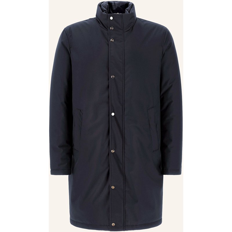 Herno Daunenmantel Mit Herausnehmbarer Blende blau
