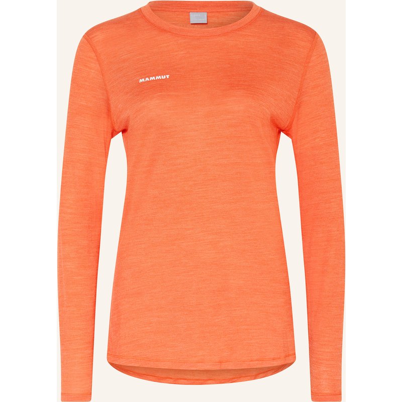 Mammut Longsleeve Tree Wool Mit Merinowolle orange