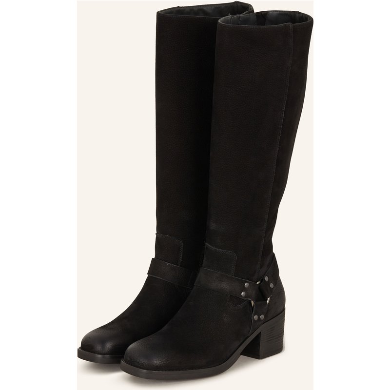Paul Green Stiefel Mit Nieten schwarz