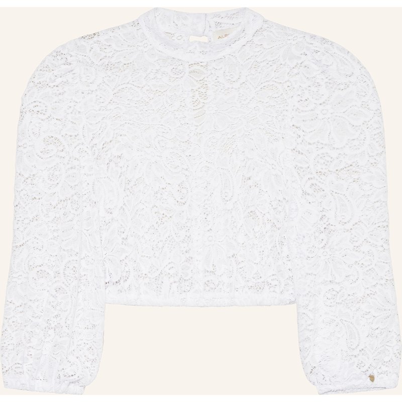 Alpenherz Dirndlbluse Zoe Aus Spitze weiss