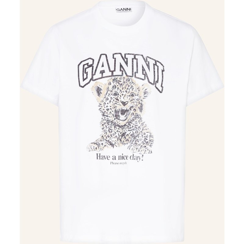 Ganni T-Shirt beige