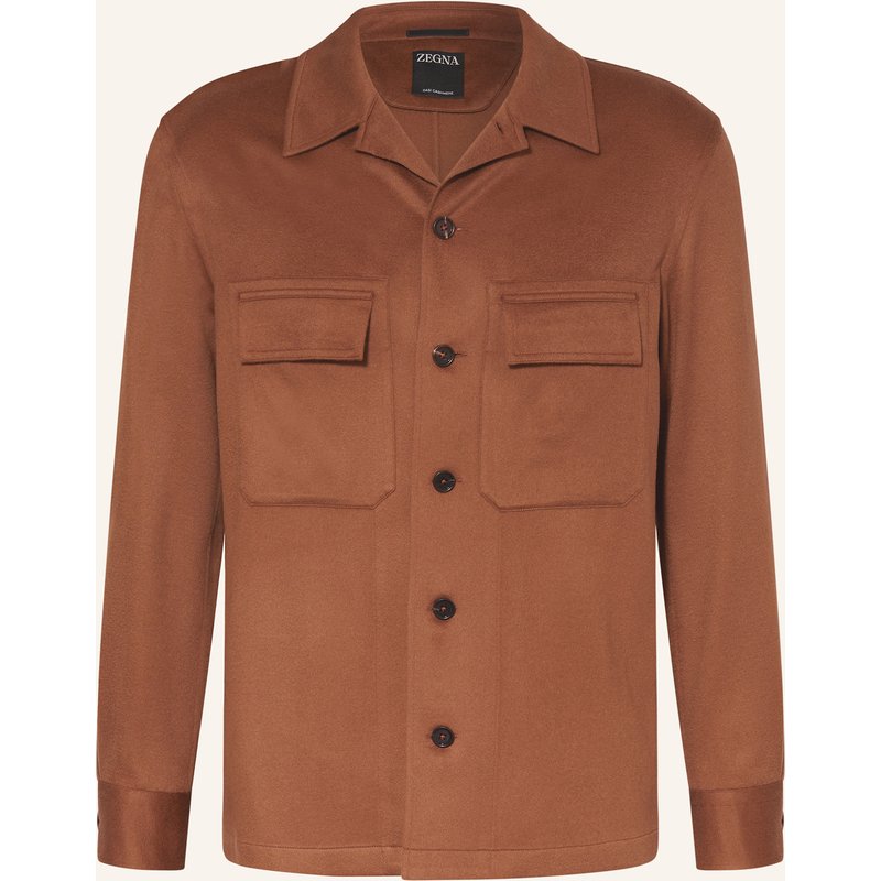 Zegna Cashmere-Overjacket Alba braun