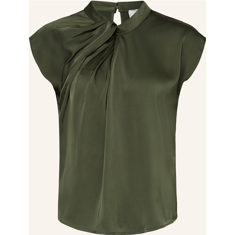 Neo Noir Blusenshirt Fleur Aus Satin gruen