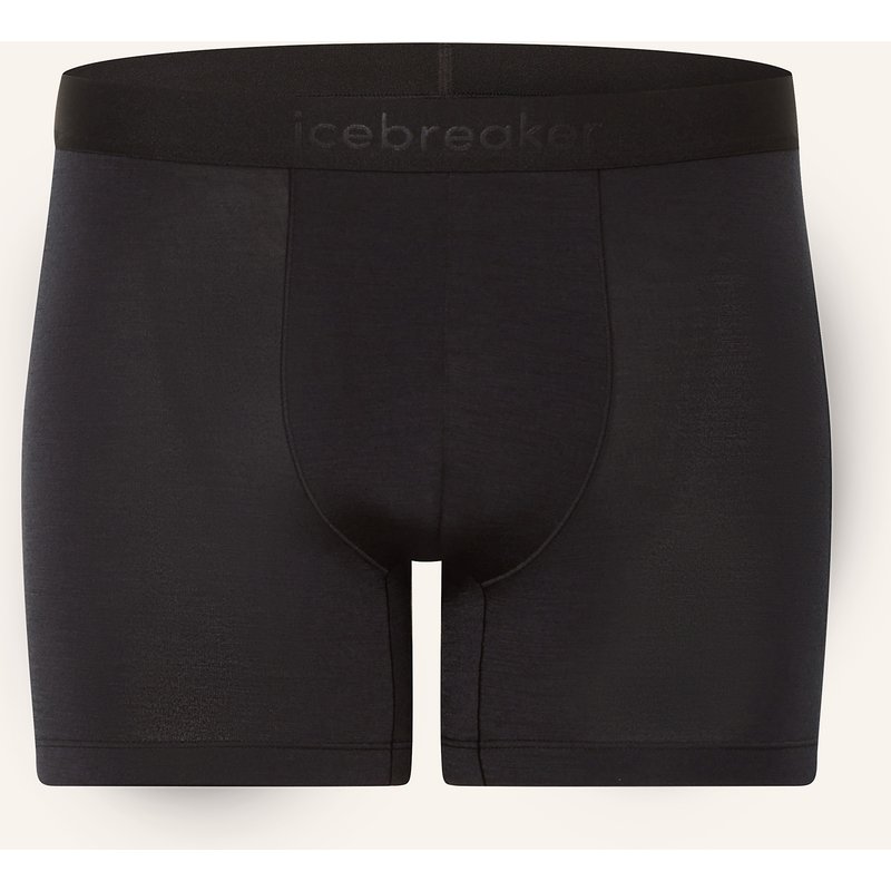 Icebreaker Funktionswäsche-Boxershorts Anatomica Mit Merinowolle schwarz
