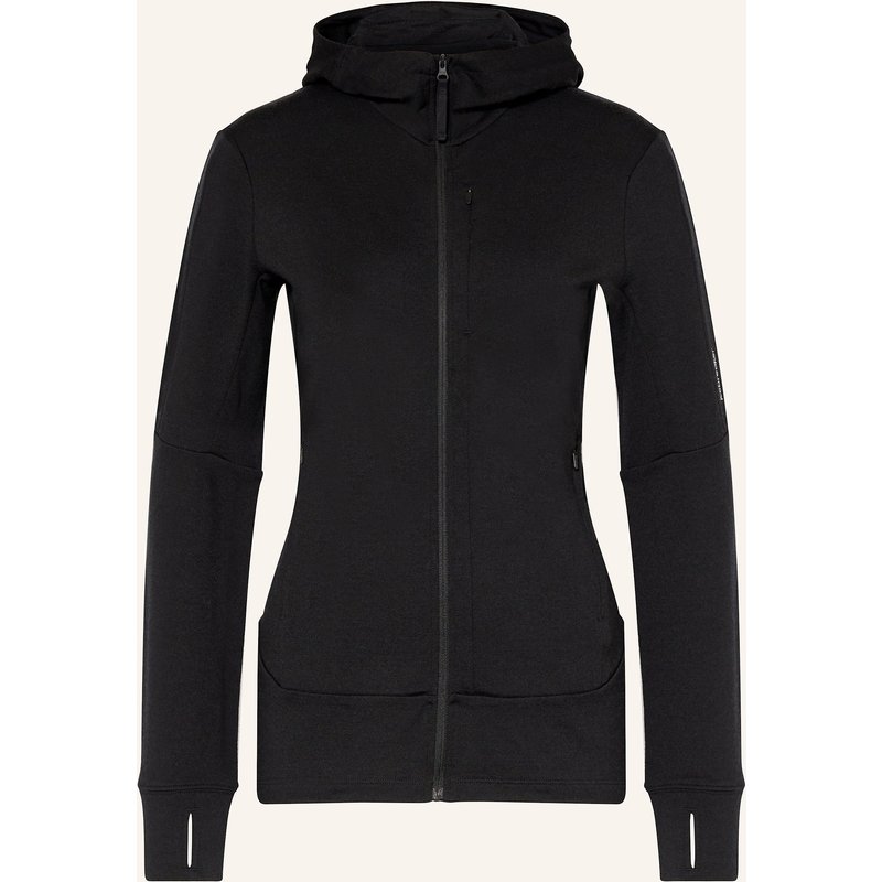 Icebreaker Midlayer-Jacke Merino 260 Quantum Iv Aus Merinowolle schwarz