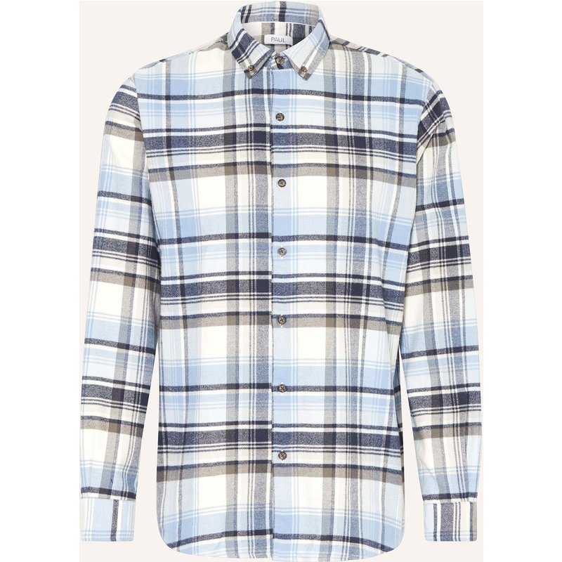 Paul Flanellhemd Odin Comfort Fit blau