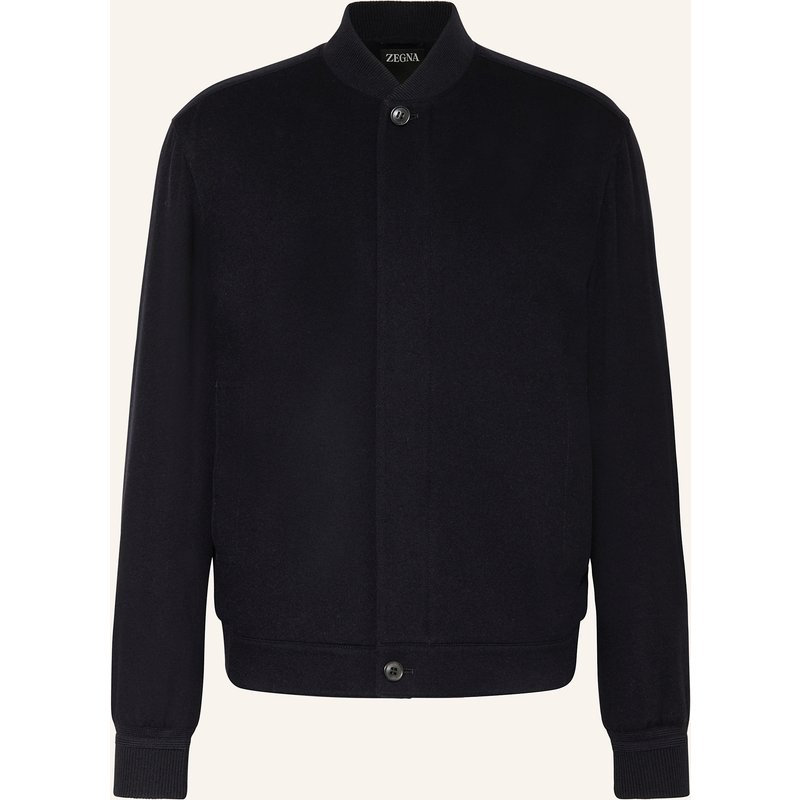 Zegna Cashmere-Blouson blau