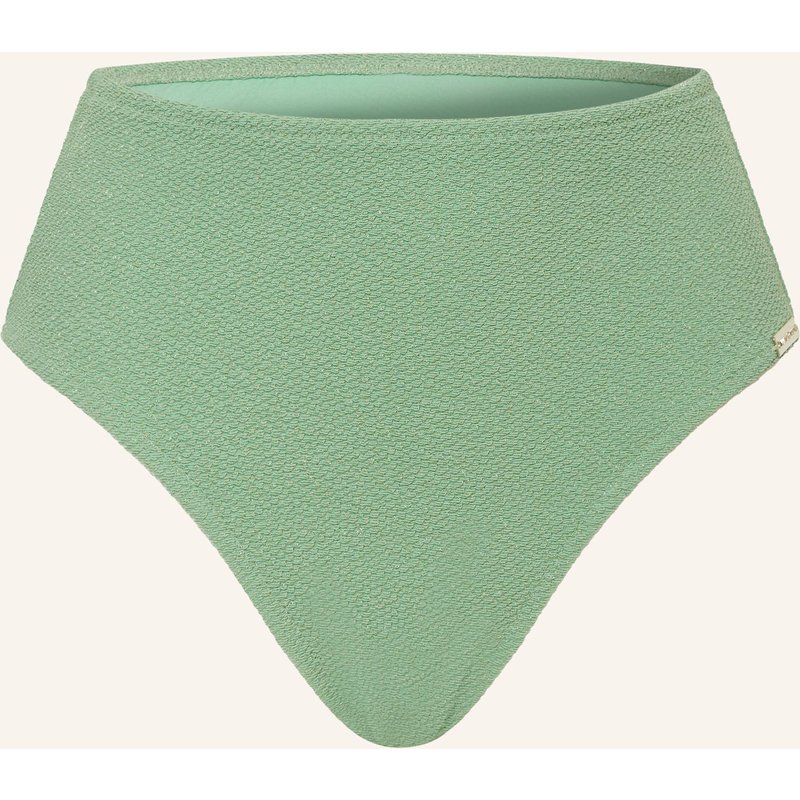 Watercult High-Waist-Bikini-Hose Swim Sparkle Mit Glitzergarn gruen