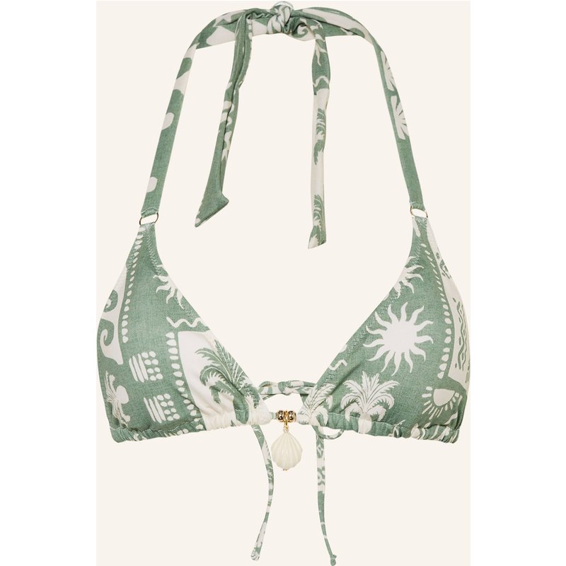 Watercult Triangel-Bikini-Top Rustic Med gruen