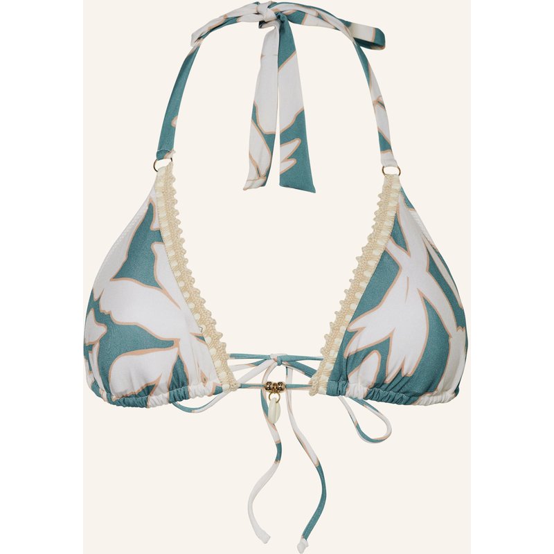 Watercult Triangel-Bikini-Top Floral Abstract blau