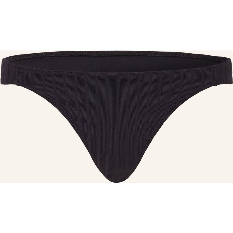 Watercult Brazilian-Bikini-Hose Henley Rib schwarz