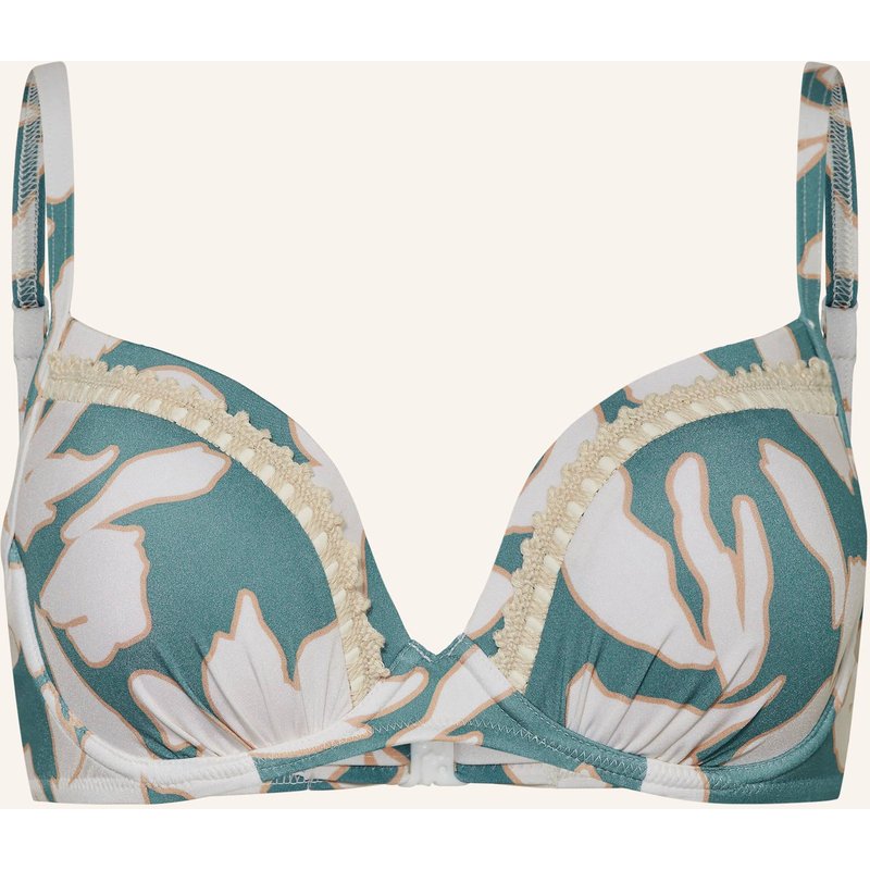 Watercult Bügel-Bikini-Top Floral Abstract blau