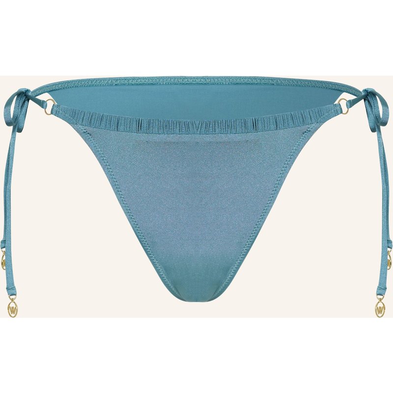 Watercult Triangel-Bikini-Hose Shimmering Solids blau