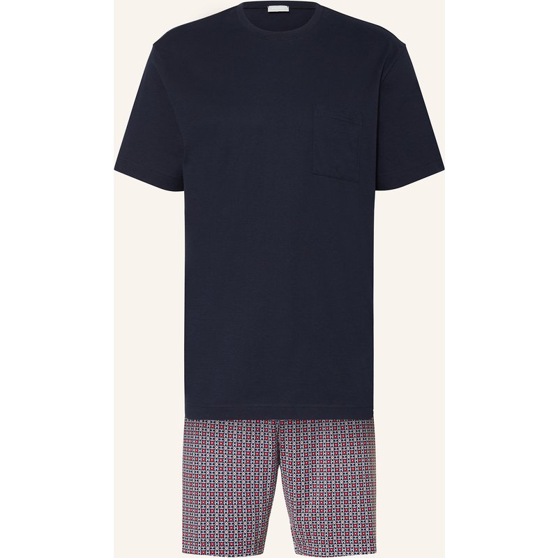 Mey Shorty-Schlafanzug Serie Red Tile blau