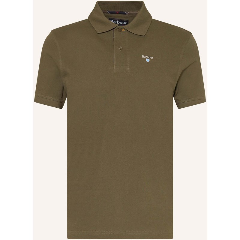 Barbour Piqué-Poloshirt gruen
