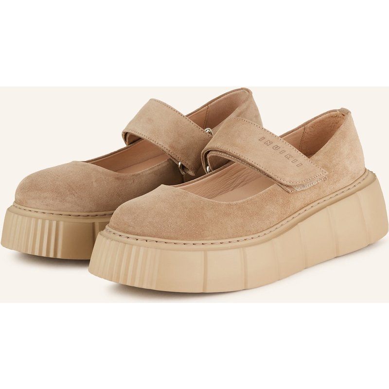 Inuikii Mary-Jane-Ballerinas Matilda beige