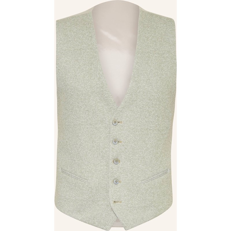 Paul Anzugweste Extra Slim Fit Zum Wenden Aus Jersey gruen