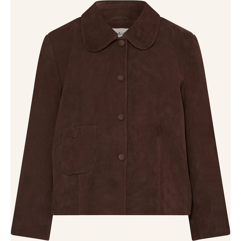 Ba&Sh Lederjacke Milas braun