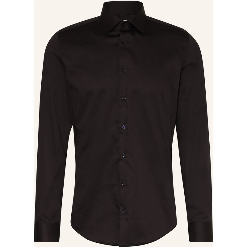 Seidensticker Hemd Slim Fit schwarz