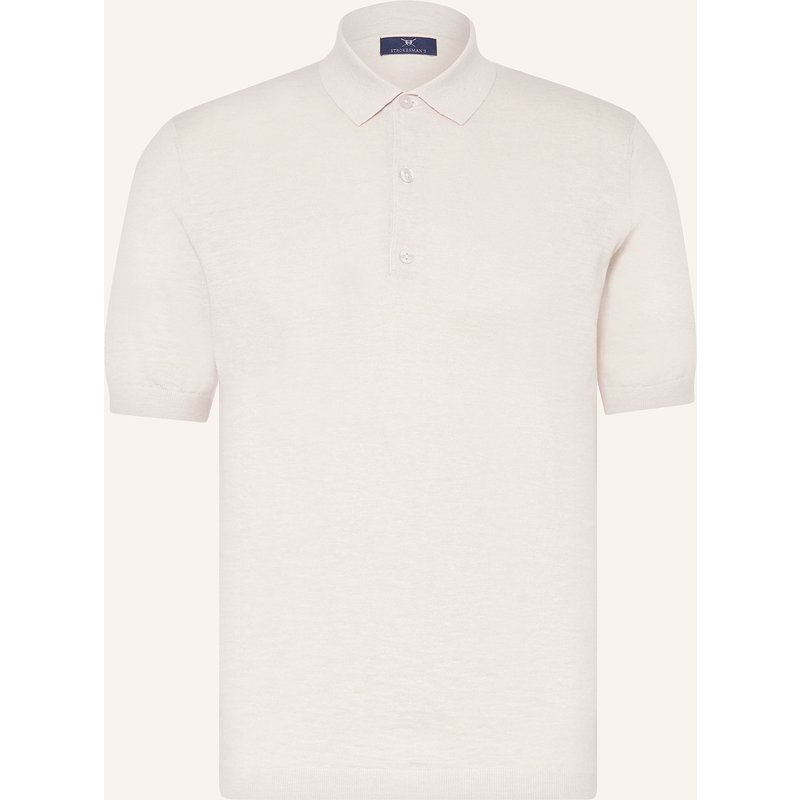 Strokesman's Strick-Poloshirt beige