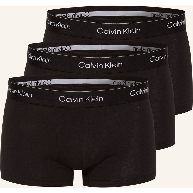 Calvin Klein 3er-Pack Boxershorts Icon Cotton Stretch Low Rise schwarz