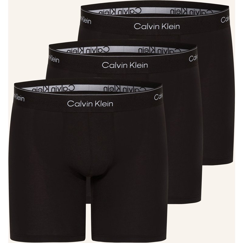 Calvin Klein 3er-Pack Boxershorts Icon Cotton Stretch schwarz