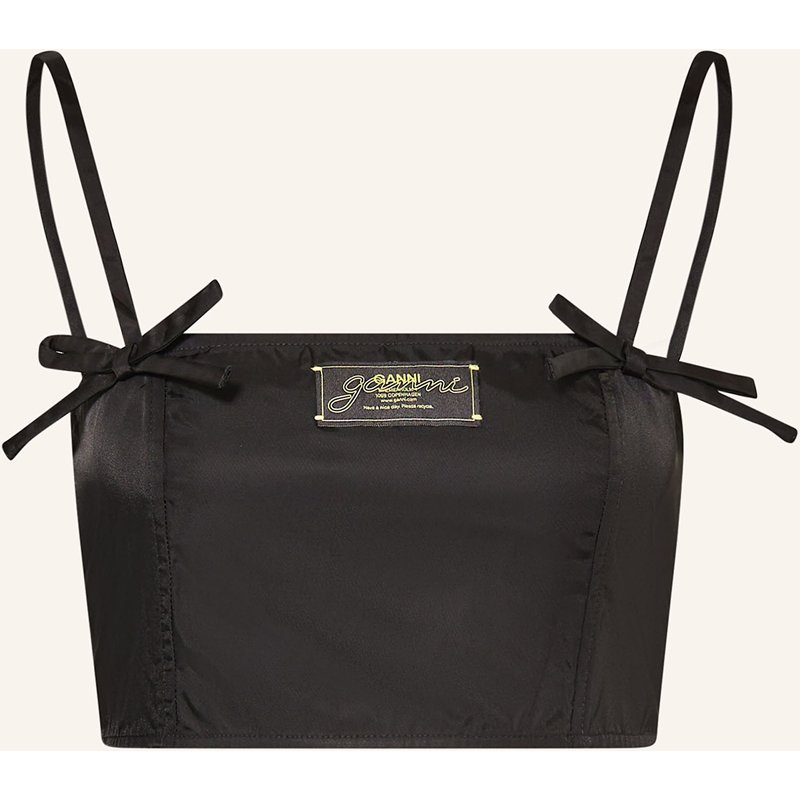 Ganni Top schwarz