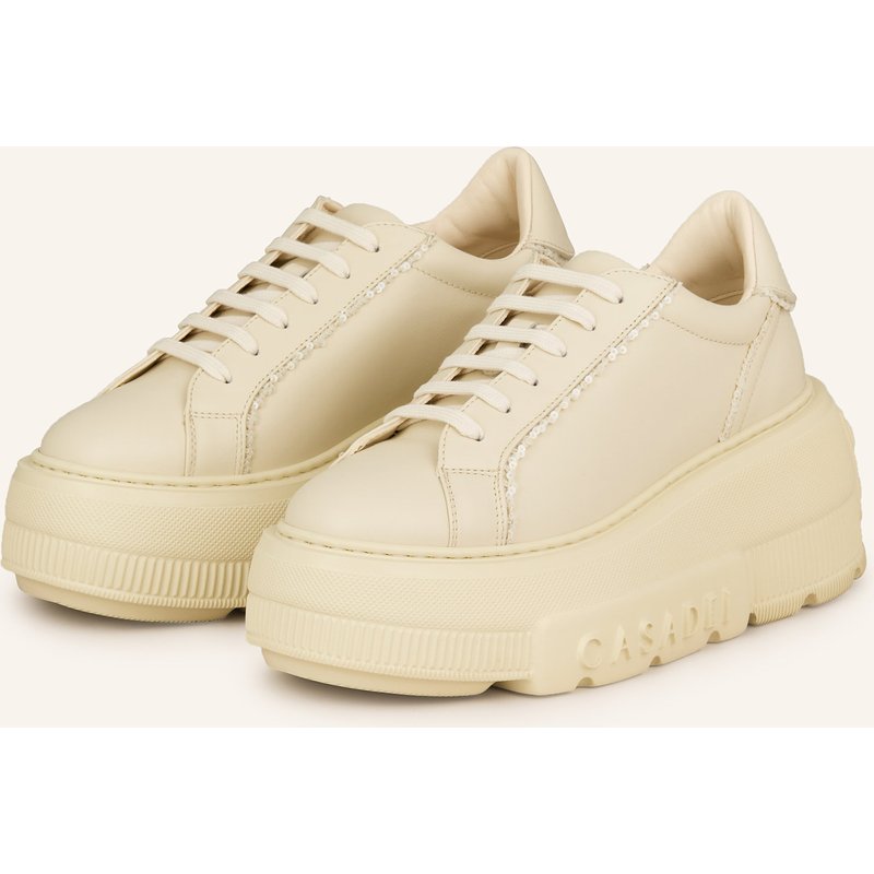 Casadei Sneaker Nexus Mit Pailletten weiss