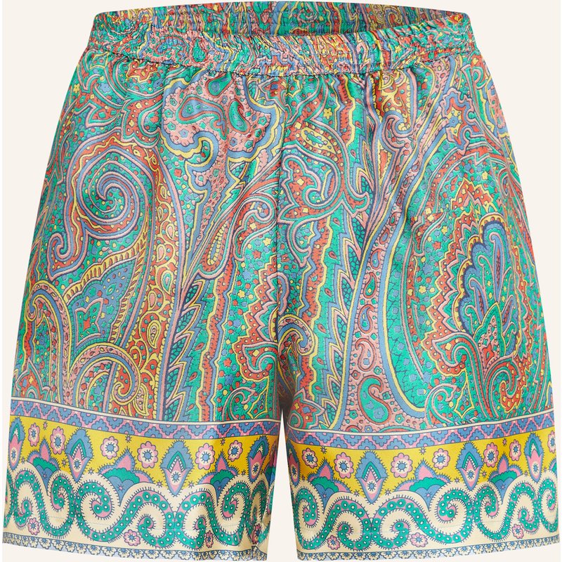 Etro Seidenshorts blau
