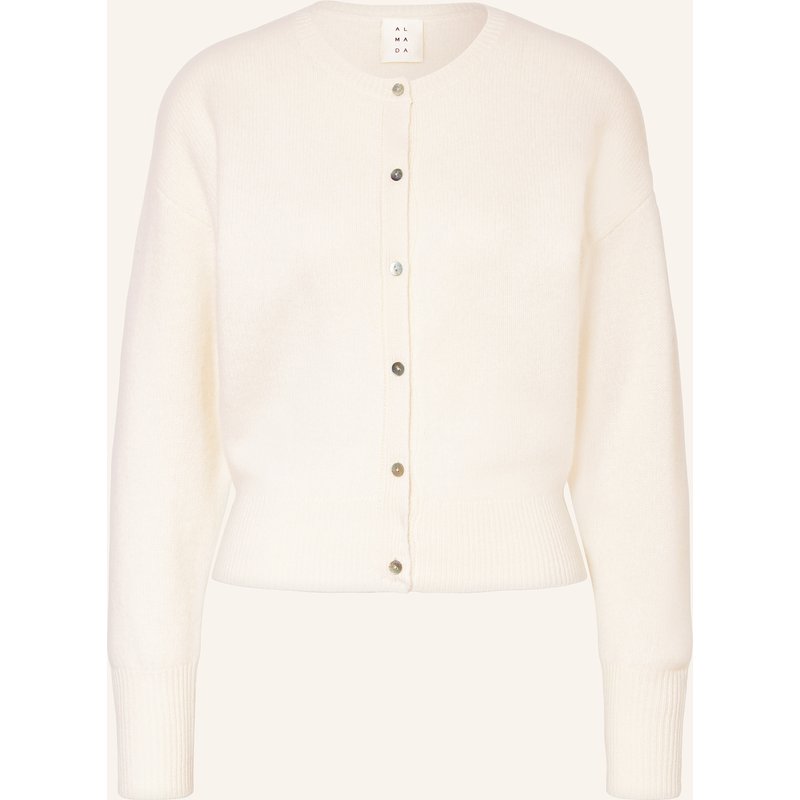 Almada Label Strickjacke Coco Aus Cashmere weiss