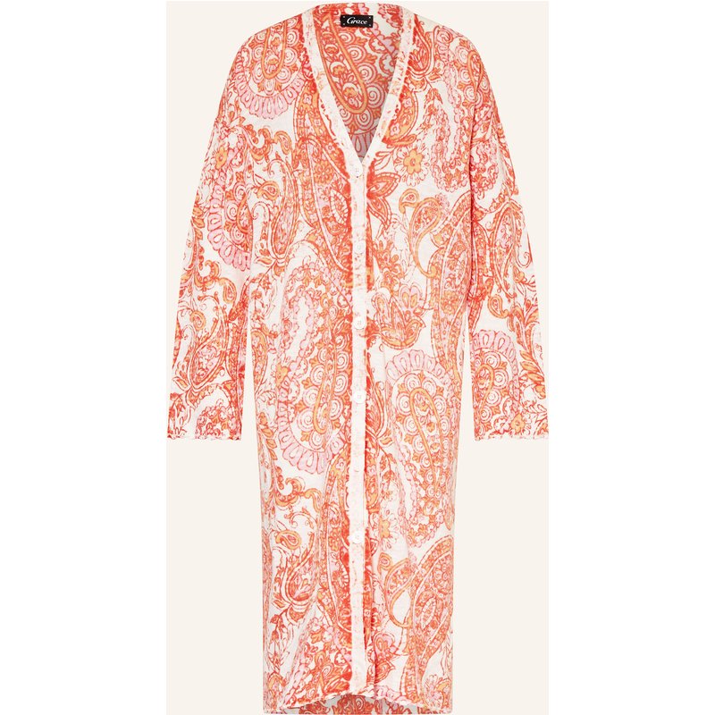 Grace Strickjacke Mit Leinen rosa
