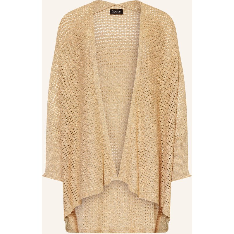 Grace Oversized-Strickhülle Mit Glitzergarn beige
