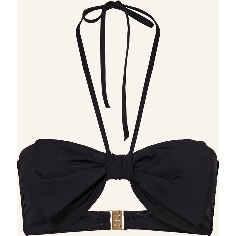 Seafolly Bandeau-Bikini-Top Beau Bow schwarz