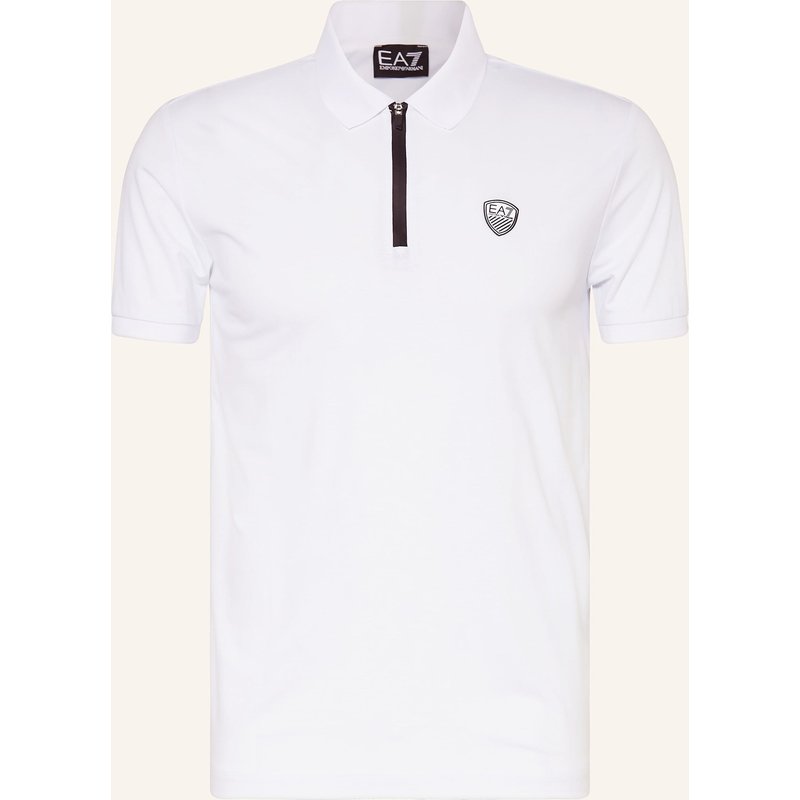 ea7 Emporio Armani Funktions-Poloshirt Train Premium weiss