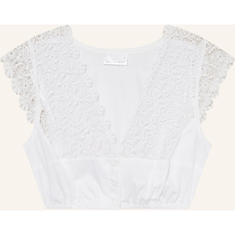 Waldorff Dirndlbluse weiss