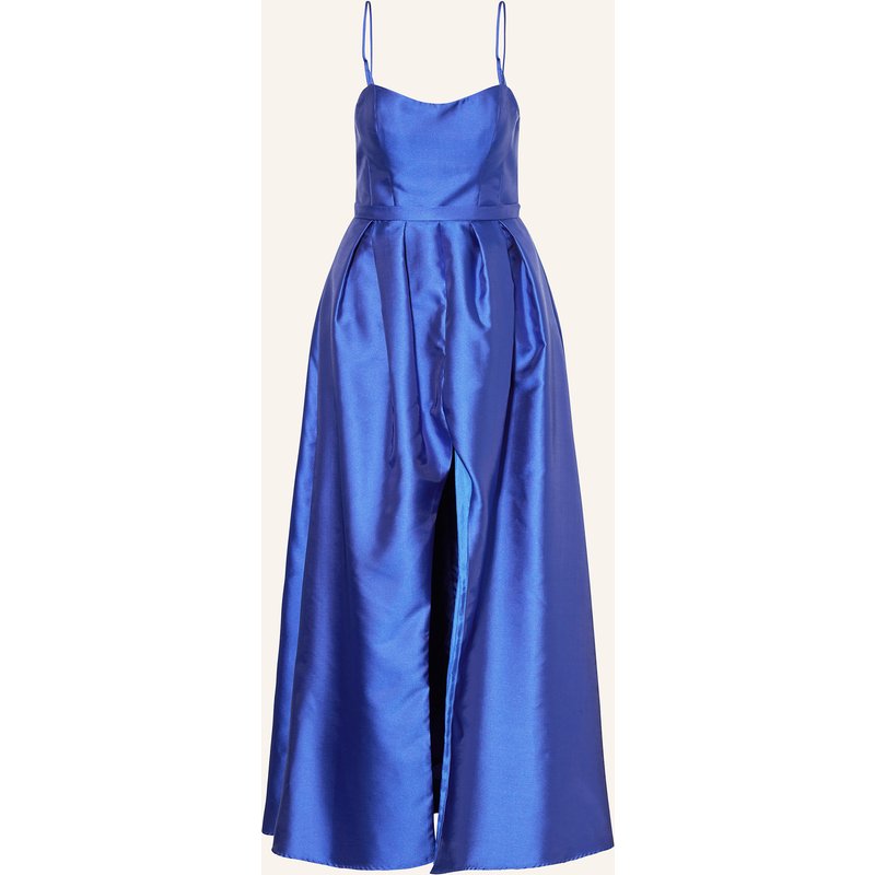 Vera Wang Satinkleid Lecros blau