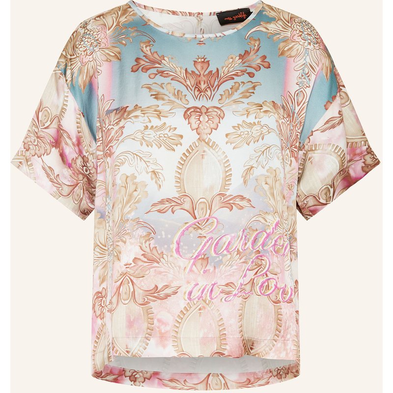 Miss Goodlife T-Shirt Aus Satin rosa