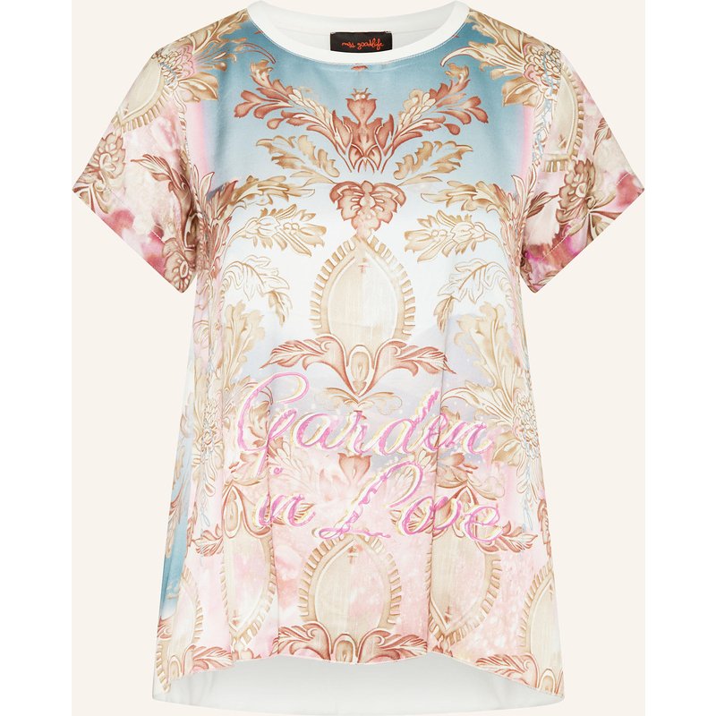 Miss Goodlife T-Shirt Im Materialmix rosa