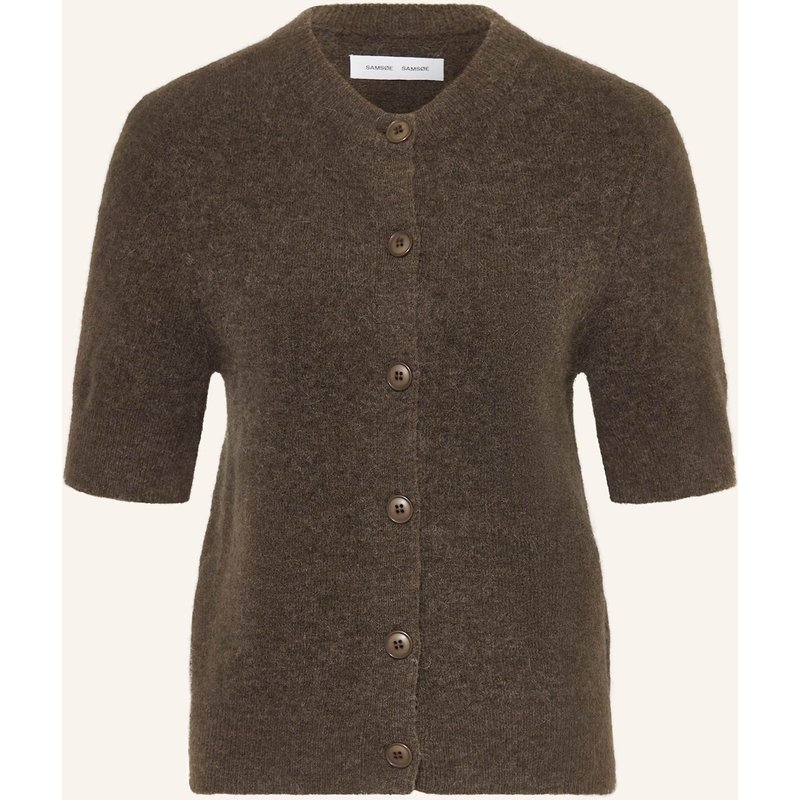 Samsøe Samsøe Strickjacke Sanoura Mit Merinowolle Und Alpaka braun