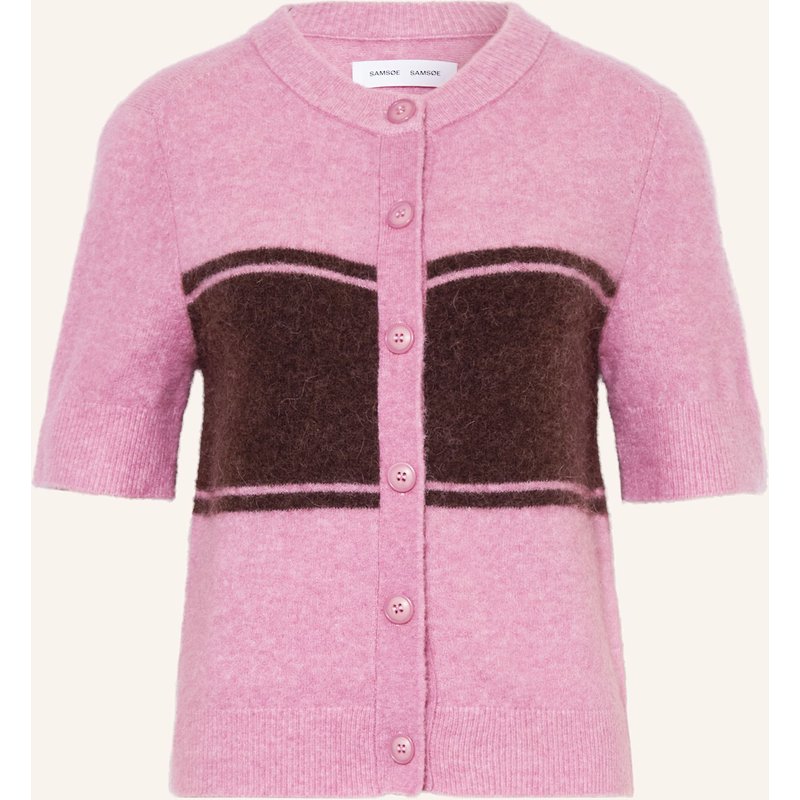 Samsøe Samsøe Strickjacke Sanoura Mit Merinowolle Und Alpaka pink