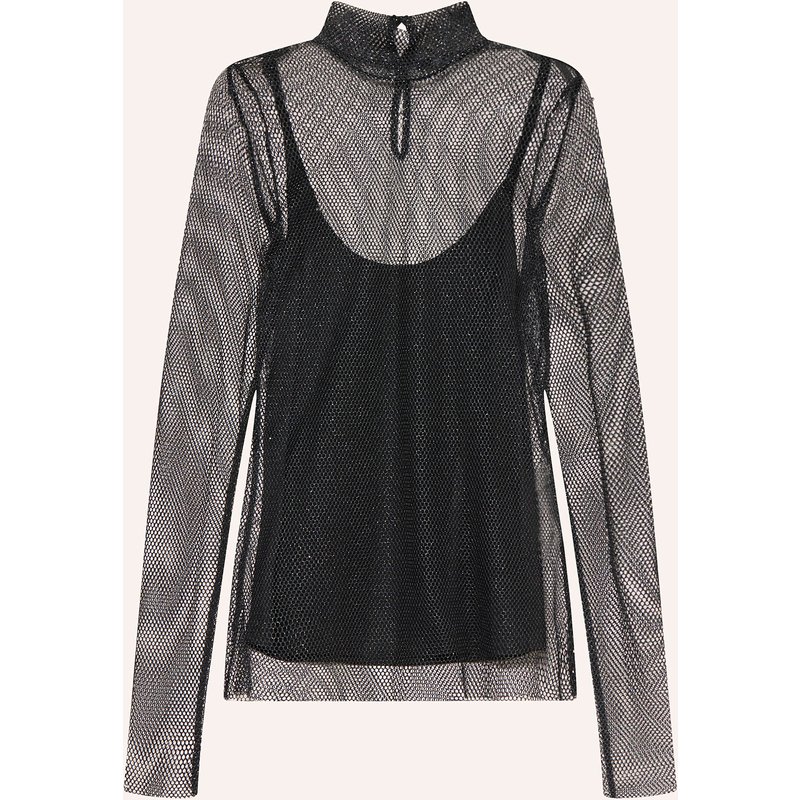 Riani Longsleeve Mit Glitzergarn schwarz