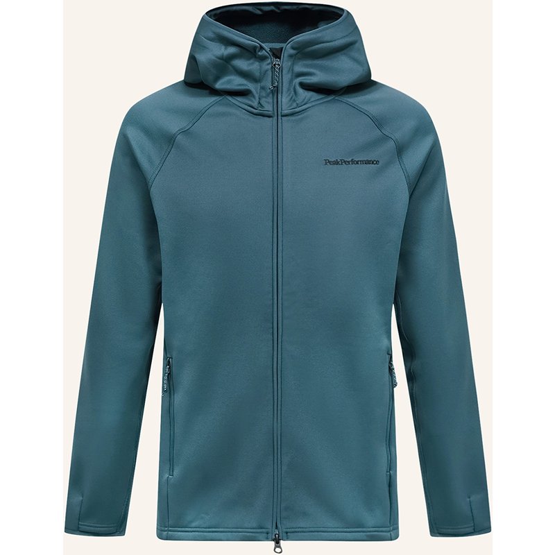Peak Performance Midlayer-Jacke Zip Hood grau