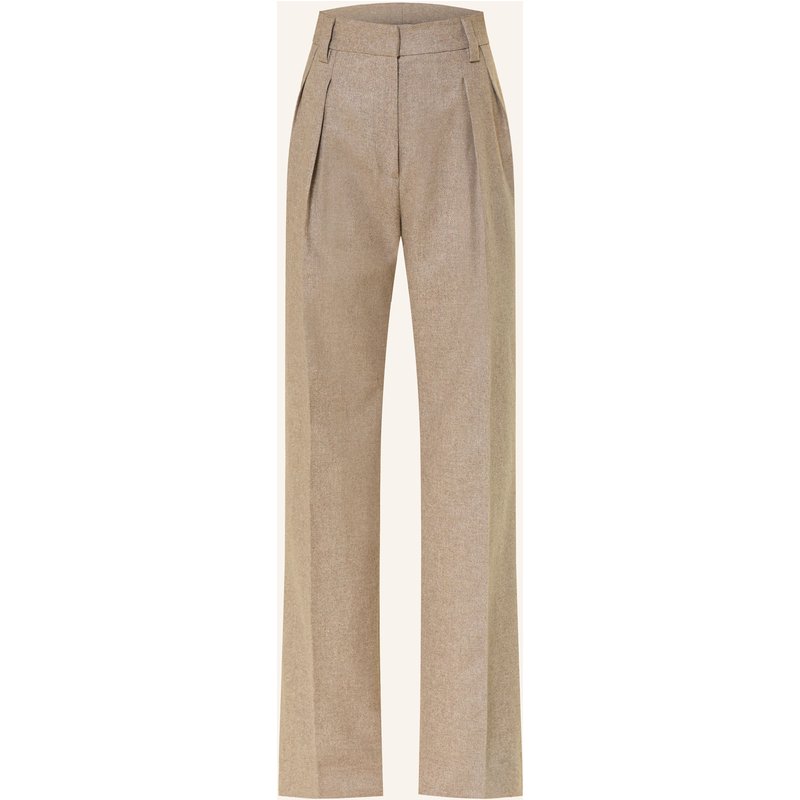 Antonelli Firenze Marlenehose Timo Mit Glitzergarn beige