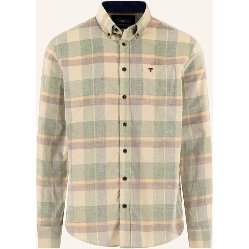 Fynch-Hatton Cordhemd Regular Fit beige
