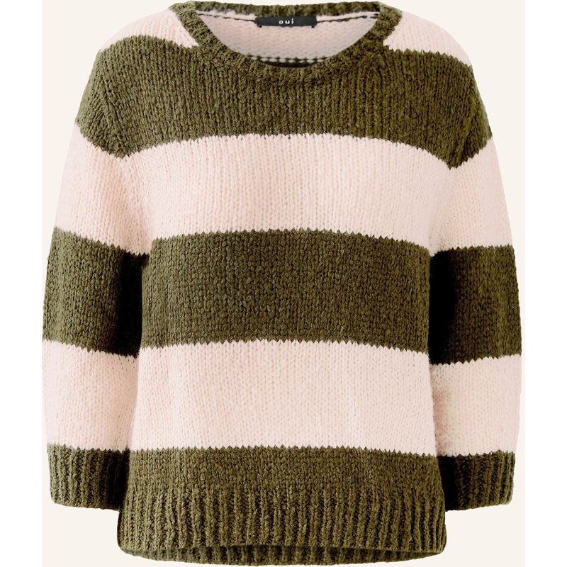 Oui Pullover Mit 3/4-Arm gruen
